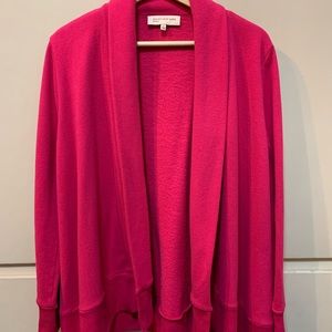 Sweatshirt material cardigan